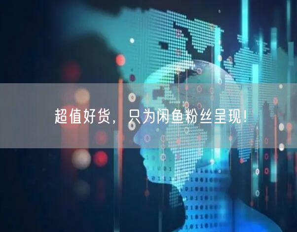 超值好货,只为闲鱼粉丝呈现!