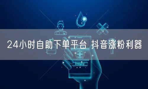 24小时自助下单平台 抖音涨粉利器