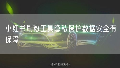 小红书刷粉工具隐私保护数据安全有保障