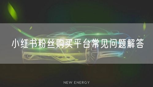 小红书粉丝购买平台常见问题解答